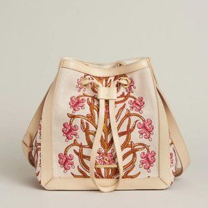 NWT Spartina 449 Natalie Woodblock Floral Bucket Bag